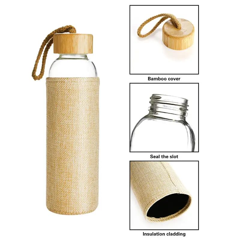 1779710469_Borosilicate Glass Bottle with Sleeve for Corporate Gifting- 2